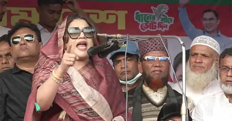 কথা বলছেন শামা ওবায়েদ